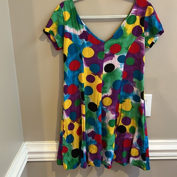 Jams World Mini Dress Hawaii Vintage Beach 1980s Size Large - Picture 6 of 7